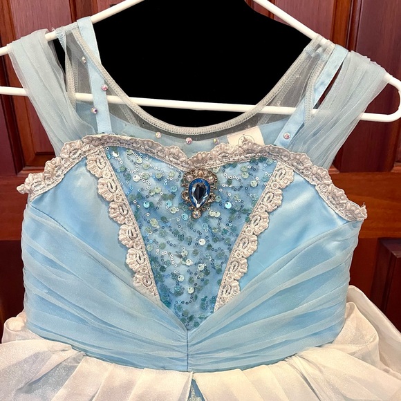 Disney Parks Cinderella Dress Gown Bippity Boppity Boutique DCL Girl’s 9/10 - Picture 2 of 15